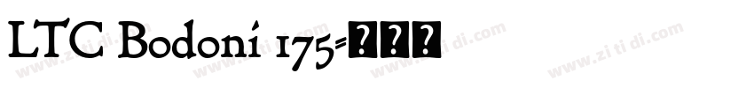 LTC Bodoni 175字体转换